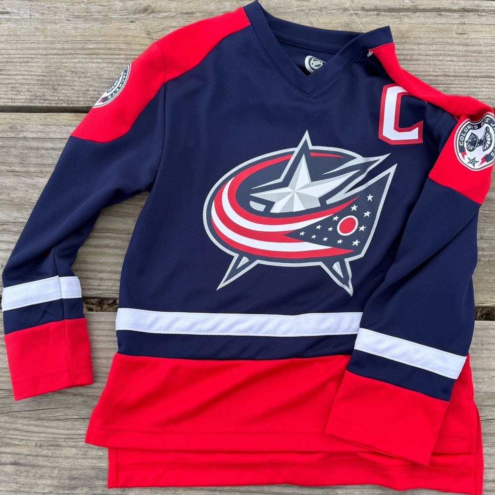 Columbus Blue Jackets Jersey #71 Nick Foligno Style Top - Unisex Size M 8 - Picture 5 of 11